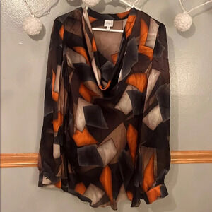 Giorgio armani collection satin long sleeve 16